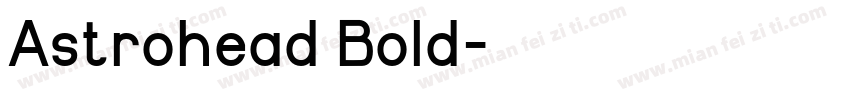 Astrohead Bold字体转换